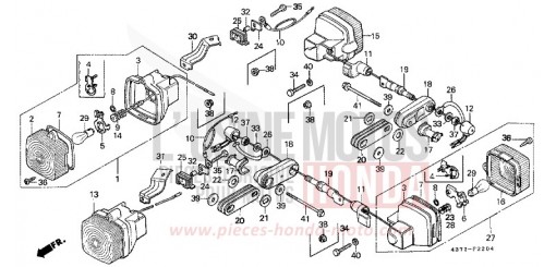 CLIGNOTANT (5) XL125SC de 1987